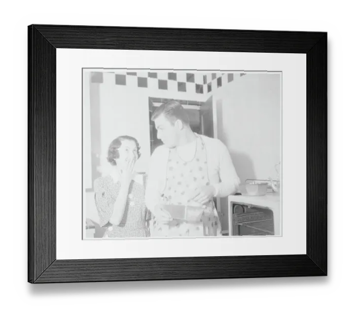 Framed Print : Buster Crabbe and Wife Framed Print : Buster Crabbe and Wife