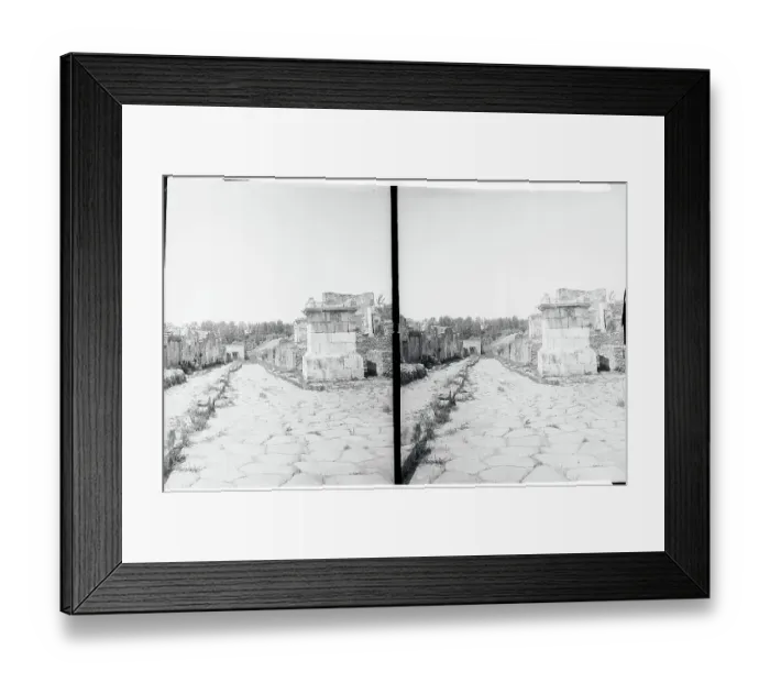 Framed Print : View of Street in Pompeii Framed Print : View of Street in Pompeii