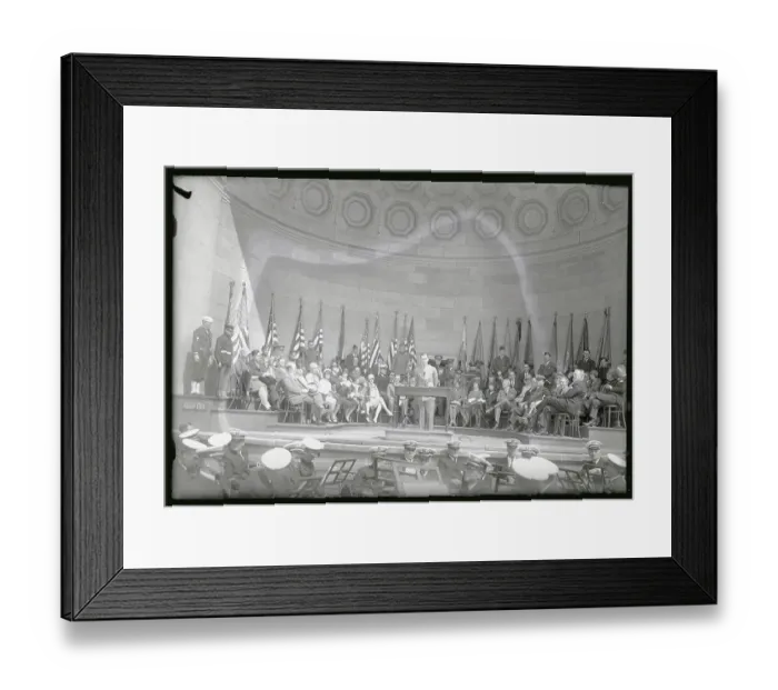 Framed Print : Mayor Walker Adressing the Crowd Framed Print : Mayor Walker Adressing the Crowd
