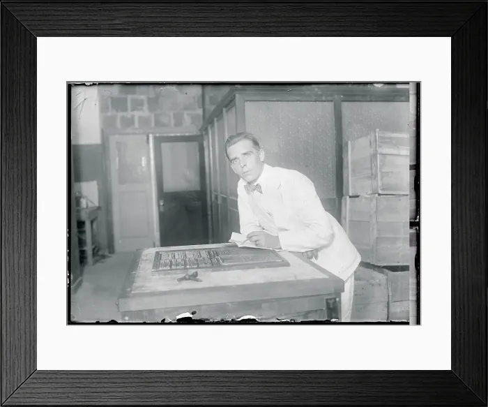 Framed Print : Portrait of Musical Conductor Framed Print : Portrait of Musical Conductor