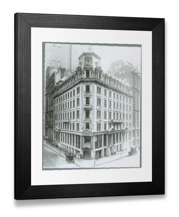 Framed Print : J.P. Morgan Company Building in New York City Framed Print : J.P. Morgan Company Building in New York City
