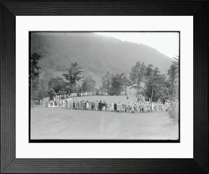 Framed Print : Glenna Collett Putting on 4th Green Framed Print : Glenna Collett Putting on 4th Green