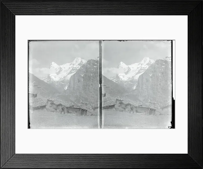 Framed Print : Rural Scene in Mountains Framed Print : Rural Scene in Mountains