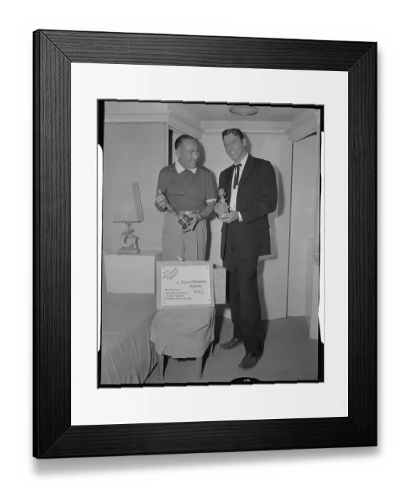 Framed Print : Burt Lancaster Holding Oscar Trophy Framed Print : Burt Lancaster Holding Oscar Trophy