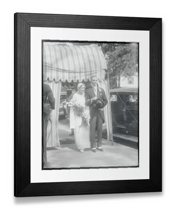 Framed Print : Mr. and Mrs. James Roosevelt Strolling Framed Print : Mr. and Mrs. James Roosevelt Strolling