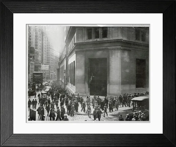 Framed Print : Rally in Front of J.P. Morgan Office Framed Print : Rally in Front of J.P. Morgan Office