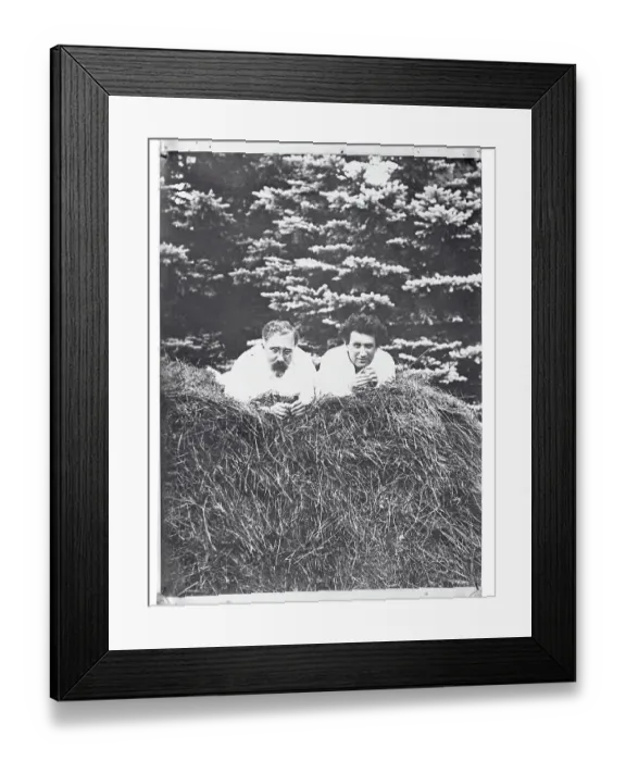 Framed Print : Soviet Politicians Laying in Pile of Hay Framed Print : Soviet Politicians Laying in Pile of Hay