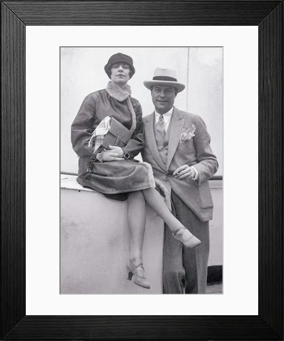Framed Print : Portrait of Mr. and Mrs. Audrey Slewellyn Eads Framed Print : Portrait of Mr. and Mrs. Audrey Slewellyn Eads