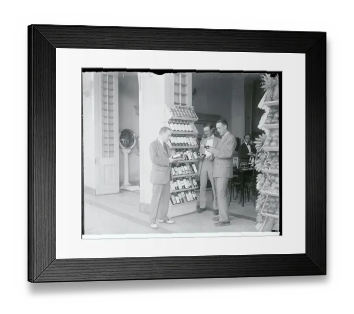Framed Print : Portrait of Men with Liquor Framed Print : Portrait of Men with Liquor