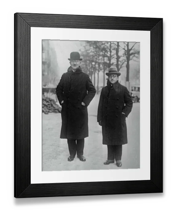 Framed Print : Portraits of Dr. Hjalmiar Schacht and Dr. Albert Voegler Framed Print : Portraits of Dr. Hjalmiar Schacht and Dr. Albert Voegler
