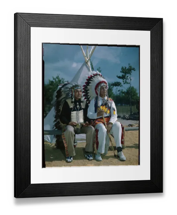 Framed Print : Two Indian Chiefs Framed Print : Two Indian Chiefs