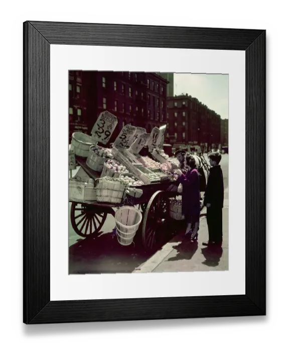 Framed Print : Woman Buying Fruit Framed Print : Woman Buying Fruit