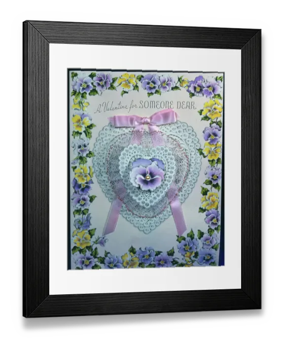 Framed Print : Valentine Card Framed Print : Valentine Card