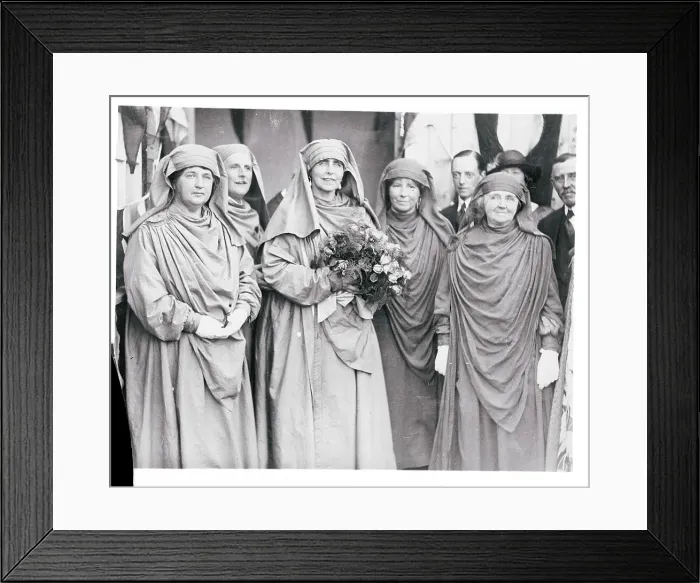 Framed Print : Queen of Romania Holding Flowers