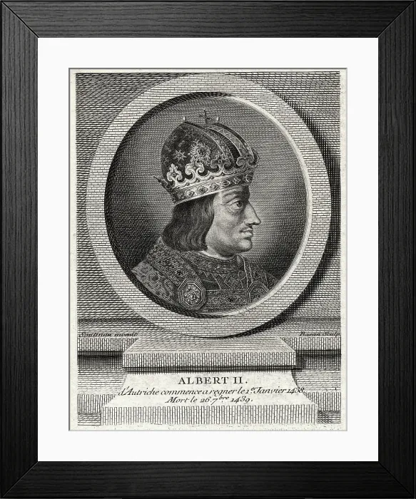 Framed Print : Side View Portrait of Albert II Framed Print : Side View Portrait of Albert II