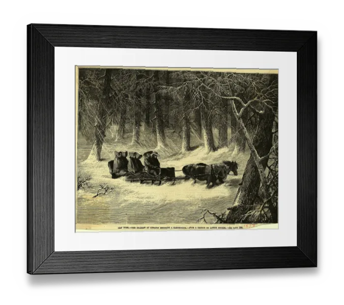 Framed Print : Shakers Enjoying a Sleigh Ride Framed Print : Shakers Enjoying a Sleigh Ride