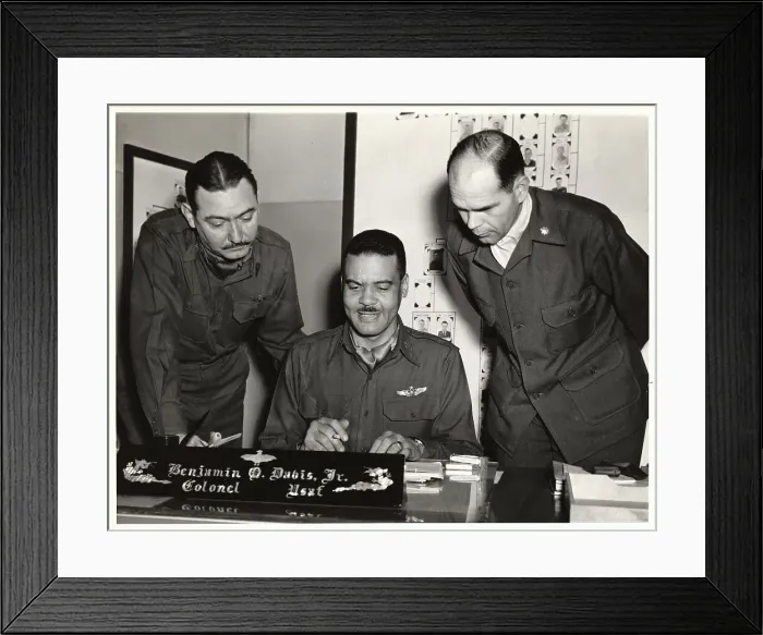 Framed Print : Military Officers Overlook Colonel's Work Framed Print : Military Officers Overlook Colonel's Work