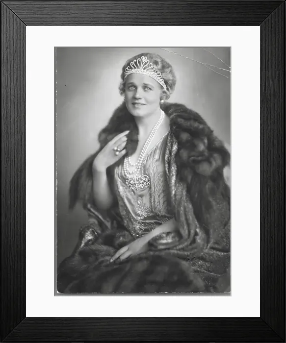 Framed Print : Opera Singer Magie Jeritza Posing in Fur Coat Framed Print : Opera Singer Magie Jeritza Posing in Fur Coat