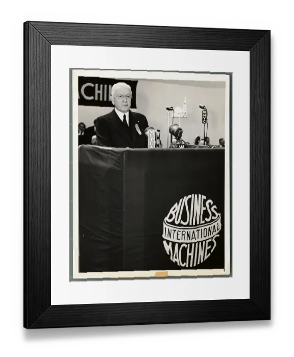 Framed Print : Thomas Watson Standing at Podium Framed Print : Thomas Watson Standing at Podium