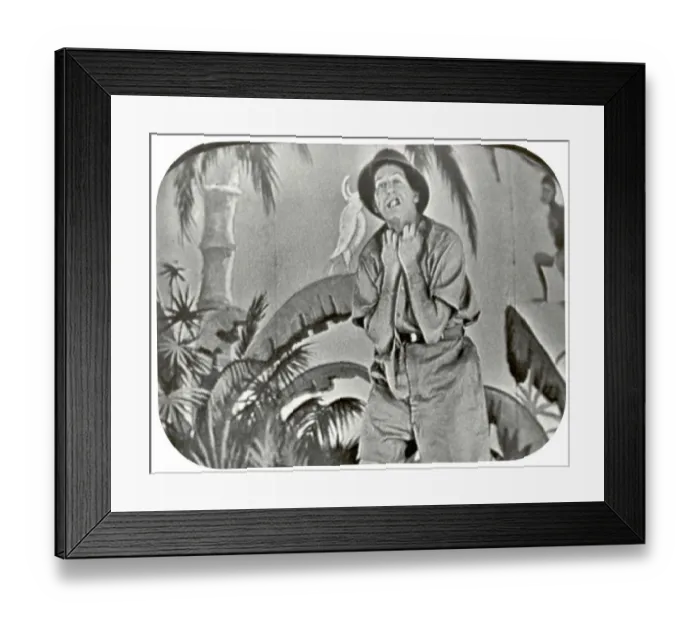 Framed Print : Milton Berle On Safari For Tv Framed Print : Milton Berle On Safari For Tv