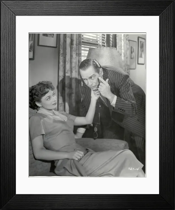 Framed Print : Milton Berle Talking With A Woman Framed Print : Milton Berle Talking With A Woman