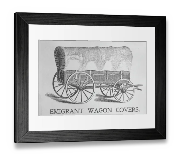 Framed Print : Covered Wagon Framed Print : Covered Wagon