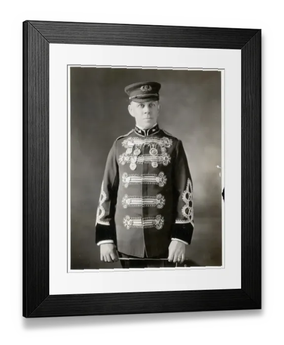 Framed Print : Portrait Of The Band Master Framed Print : Portrait Of The Band Master