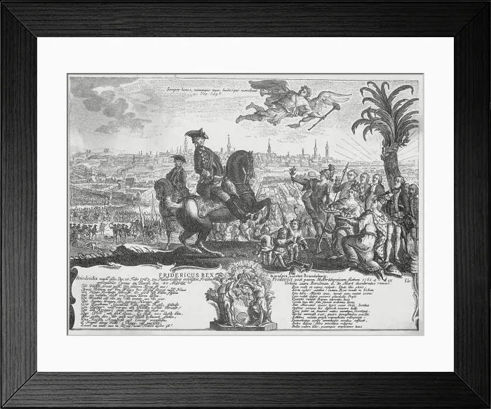 Framed Print : Frederick the Great Entering Berlin Framed Print : Frederick the Great Entering Berlin