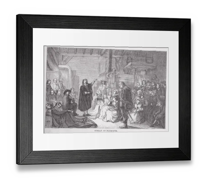 Framed Print : Sunday at Plymouth