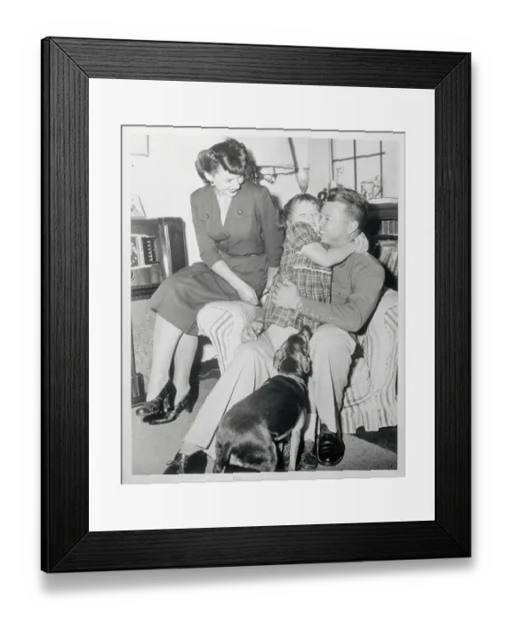 Framed Print : Henry Goodman with Family Framed Print : Henry Goodman with Family