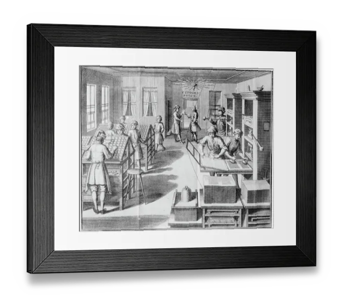Framed Print : Workers in Workshop Framed Print : Workers in Workshop