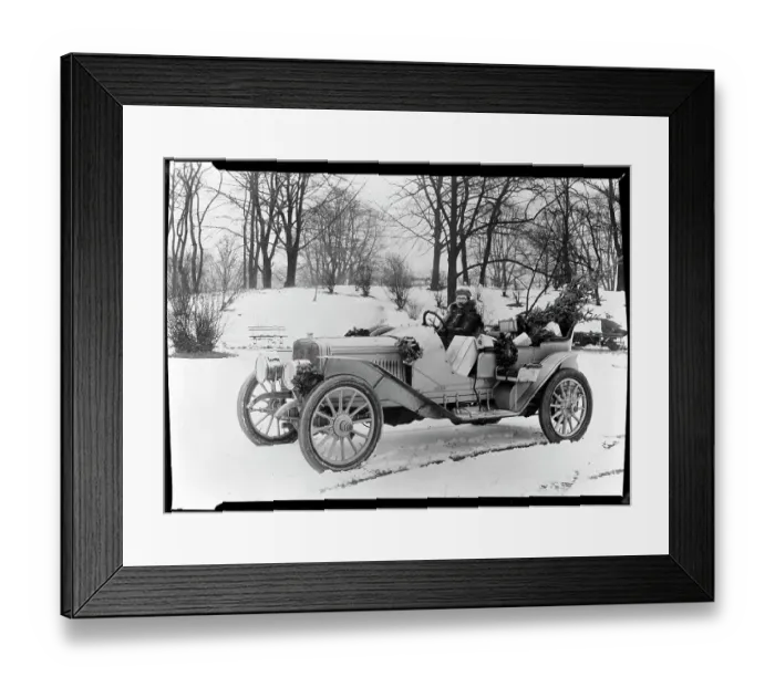 Framed Print : Man Returning from Christmas Shopping Framed Print : Man Returning from Christmas Shopping