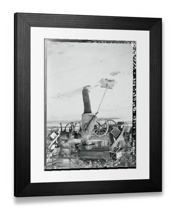 Framed Print : Street Cleaner Scraping Up Horse Offals Framed Print : Street Cleaner Scraping Up Horse Offals