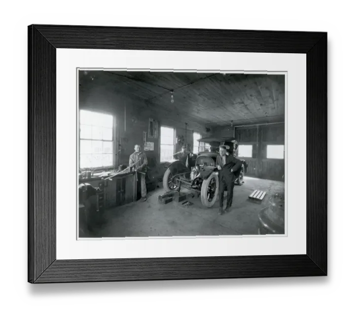 Framed Print : Interior Of Small Garage Framed Print : Interior Of Small Garage