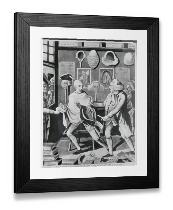 Framed Print : Political Barbershop Cartoon Framed Print : Political Barbershop Cartoon
