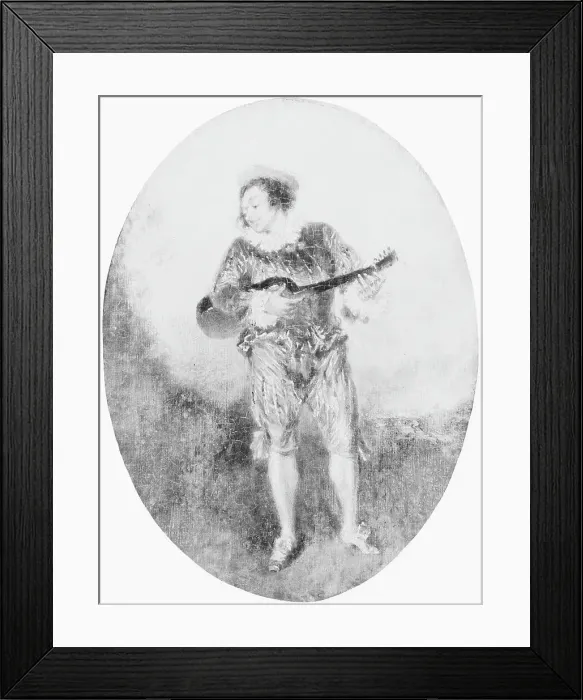Framed Print : The Musician by Jean Antoine Watteau Framed Print : The Musician by Jean Antoine Watteau