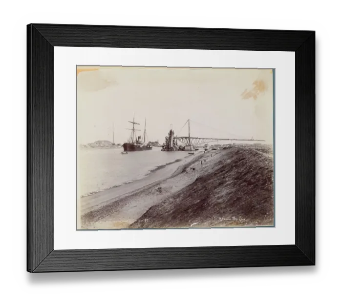 Framed Print : Workers Enlarging Canal Framed Print : Workers Enlarging Canal