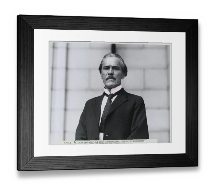 Framed Print : Portrait of Doctor Ales Hrdlicko Framed Print : Portrait of Doctor Ales Hrdlicko