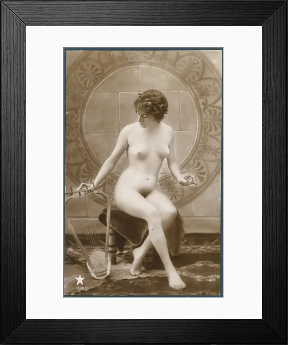 Framed Print : Woman Modeling Nude Framed Print : Woman Modeling Nude