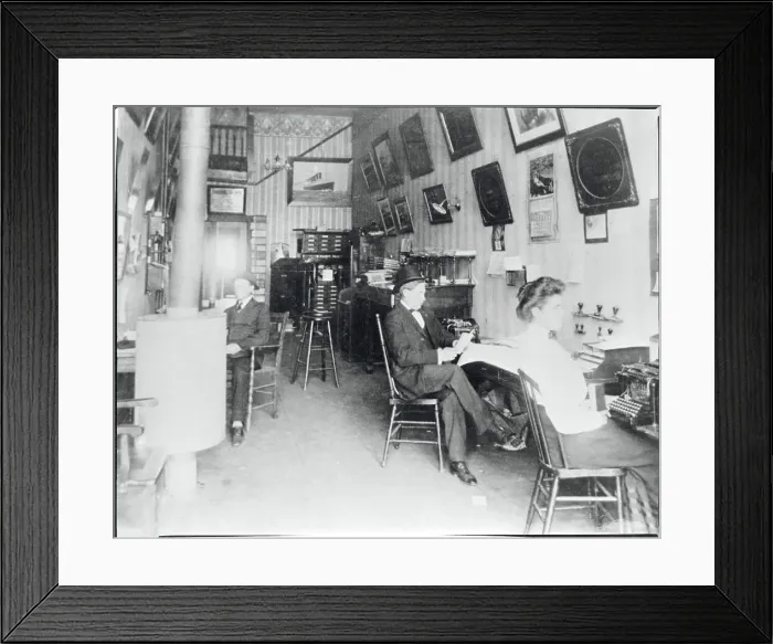 Framed Print : People Working in Business Office Framed Print : People Working in Business Office