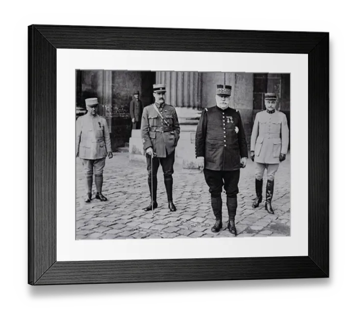 Framed Print : Joseph Joffre with Staff Aides Framed Print : Joseph Joffre with Staff Aides