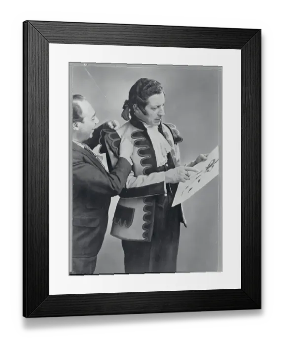 Framed Print : Ezio Pinza Being Fitted for Costume Framed Print : Ezio Pinza Being Fitted for Costume