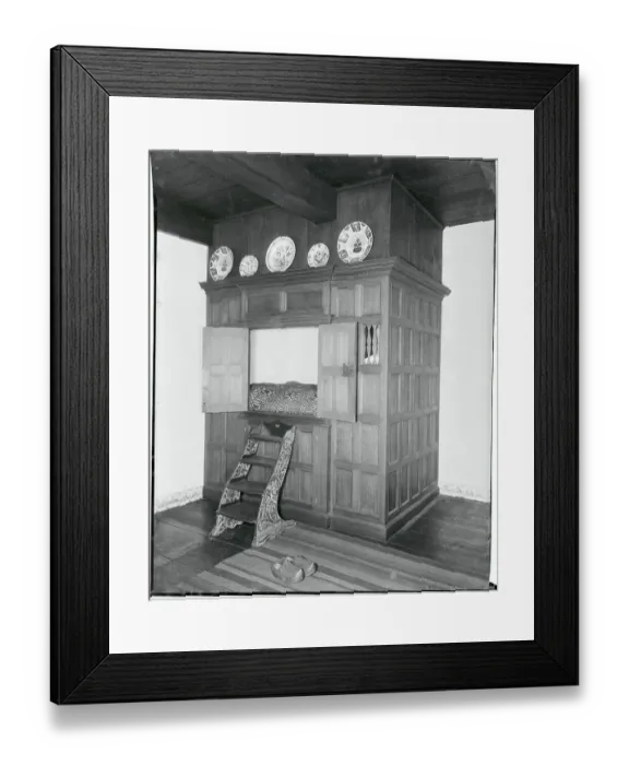 Framed Print : Early Dutch Bedroom