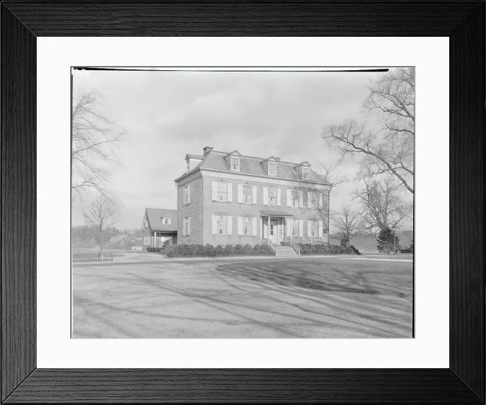 Framed Print : Colonial Era House Framed Print : Colonial Era House