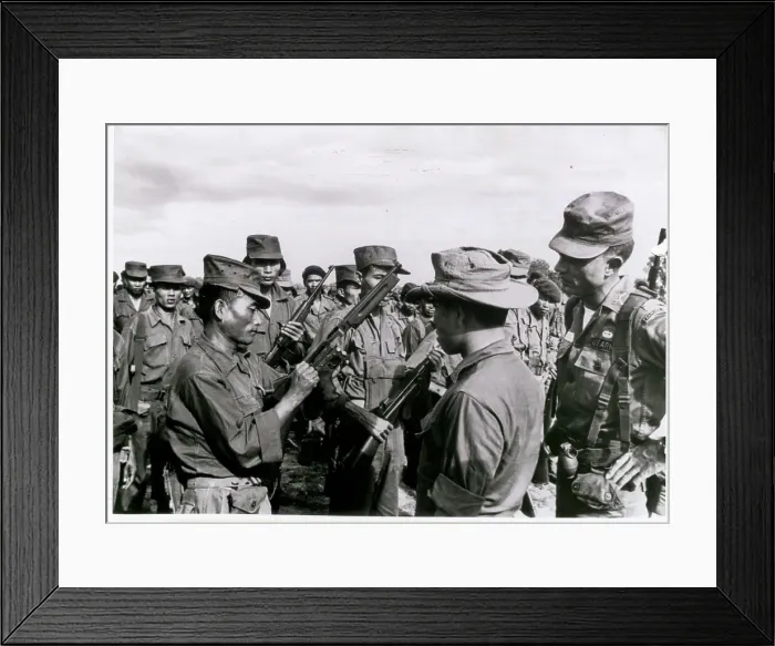 Framed Print : Vietnamese Soldiers Preparing Rifles Framed Print : Vietnamese Soldiers Preparing Rifles