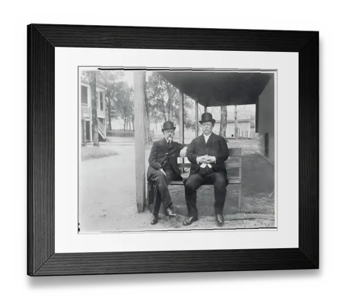 Framed Print : President William H. Taft and Senator Henry Cabot Lodge Outdoors Framed Print : President William H. Taft and Senator Henry Cabot Lodge Outdoors