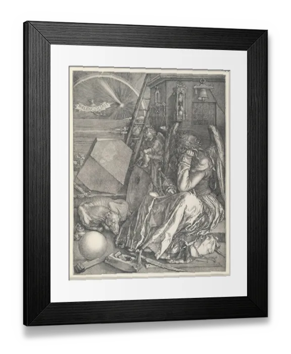 Framed Print : The Melancholie (Depressed Angel) Framed Print : The Melancholie (Depressed Angel)