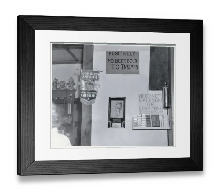 Framed Print : Signs Behind a Montana Bar Framed Print : Signs Behind a Montana Bar