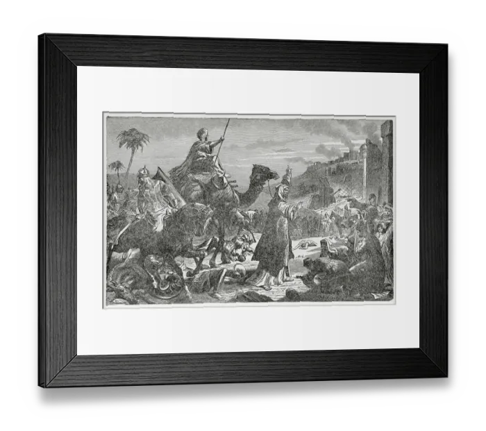 Framed Print : Omar the Great Entering Jerusalem Framed Print : Omar the Great Entering Jerusalem