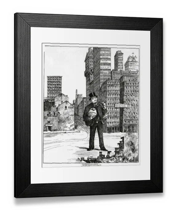 Framed Print : New York City Landlord Cartoon Framed Print : New York City Landlord Cartoon